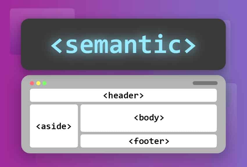 Uso de etiquetas semánticas en HTML